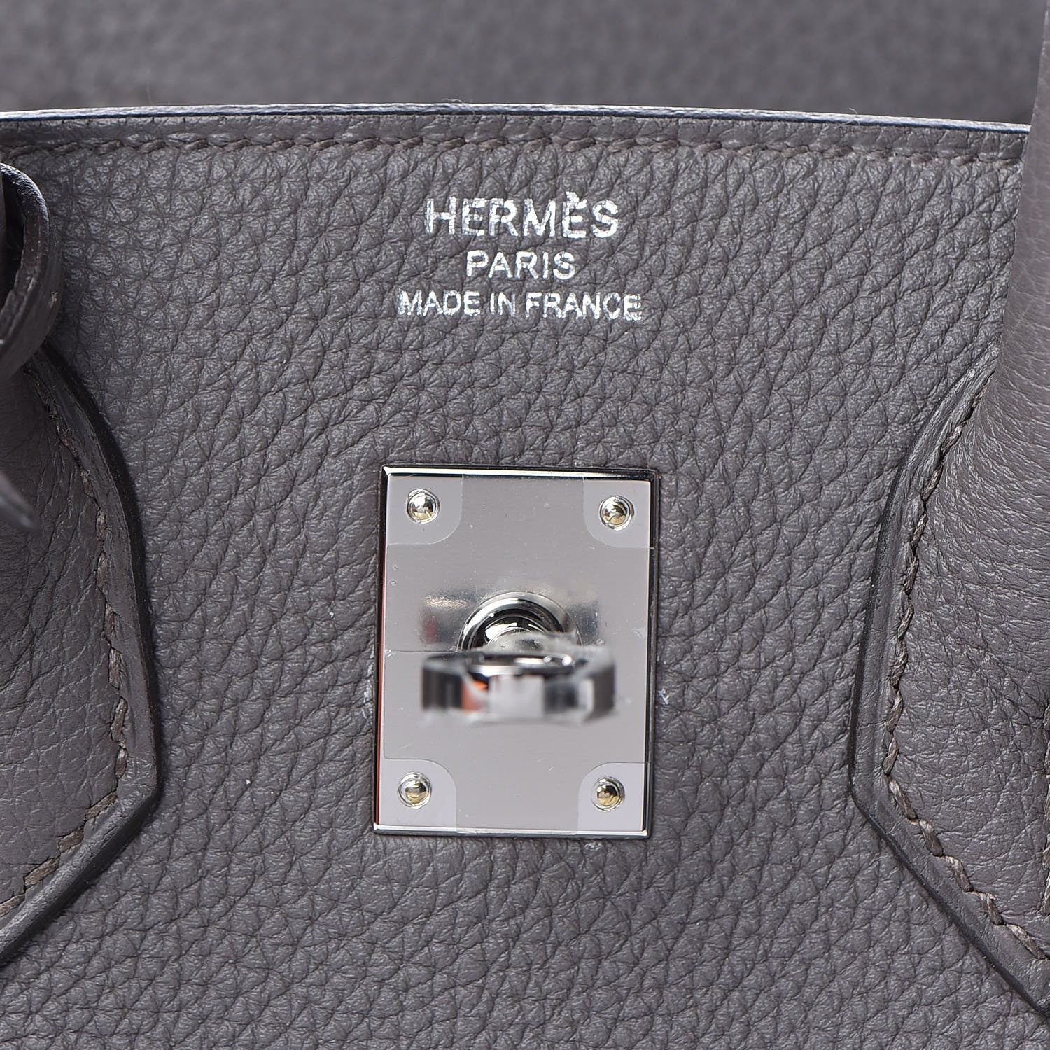 Hermes Togo Birkin 25 Etain 8 of 30