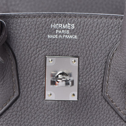 Hermes Togo Birkin 25 Etain 8 of 30