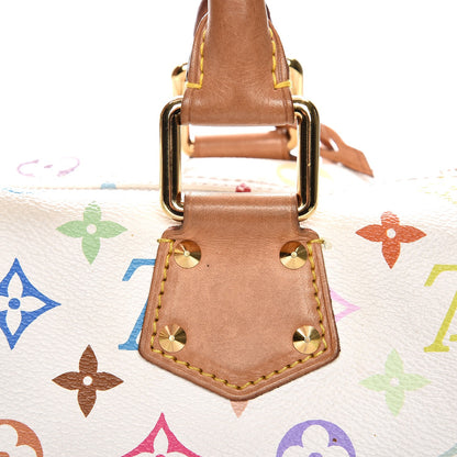 Louis Vuitton Monogram Multicolor Speedy 30 White 8 of 10