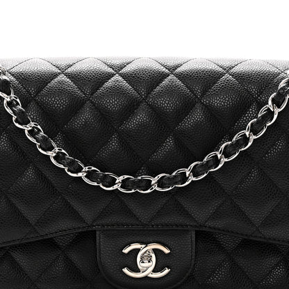 Chanel Caviar Quilted Jumbo Double Flap Black 8 of 11