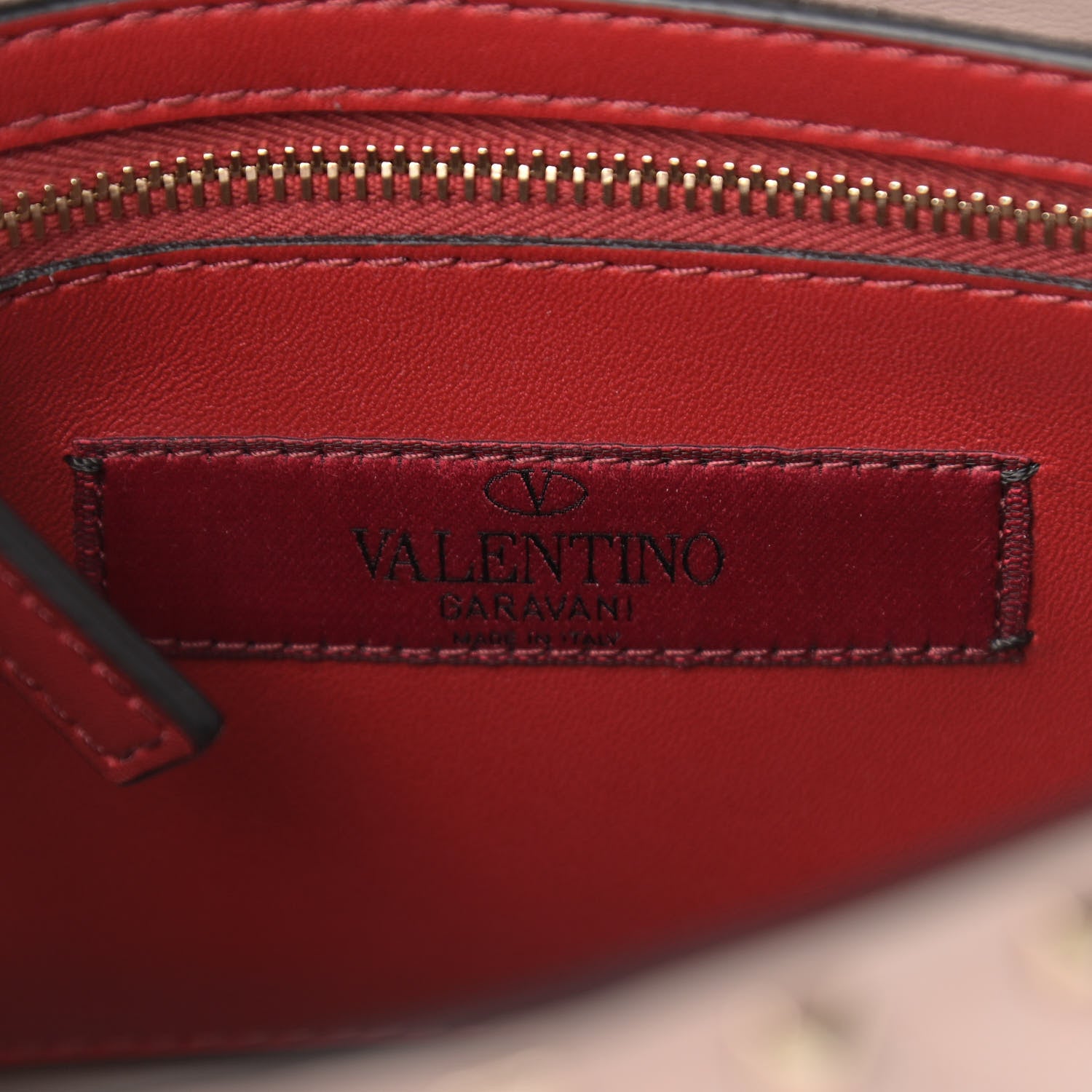 Valentino Garavani Lambskin Medium Rockstud Spike Shoulder Bag Poudre 7 of 10