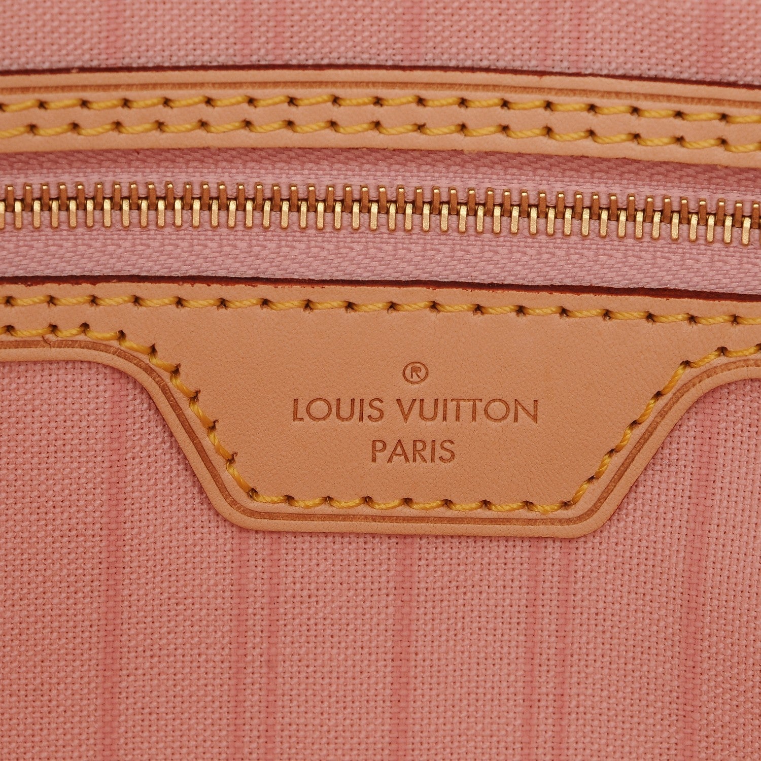 Louis Vuitton Damier Azur Delightful MM Rose Ballerine 6 of 9