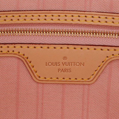 Louis Vuitton Damier Azur Delightful MM Rose Ballerine 6 of 9