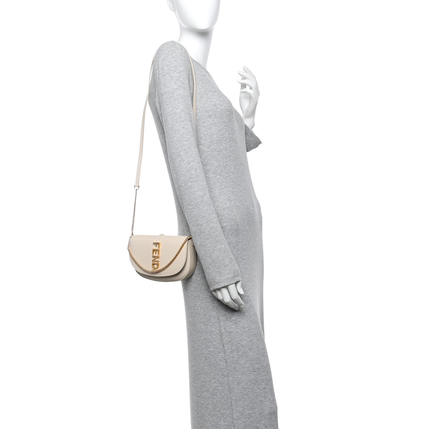 Fendi Vitello Grace Fendigraphy Wallet on Chain Camelia 2 of 11