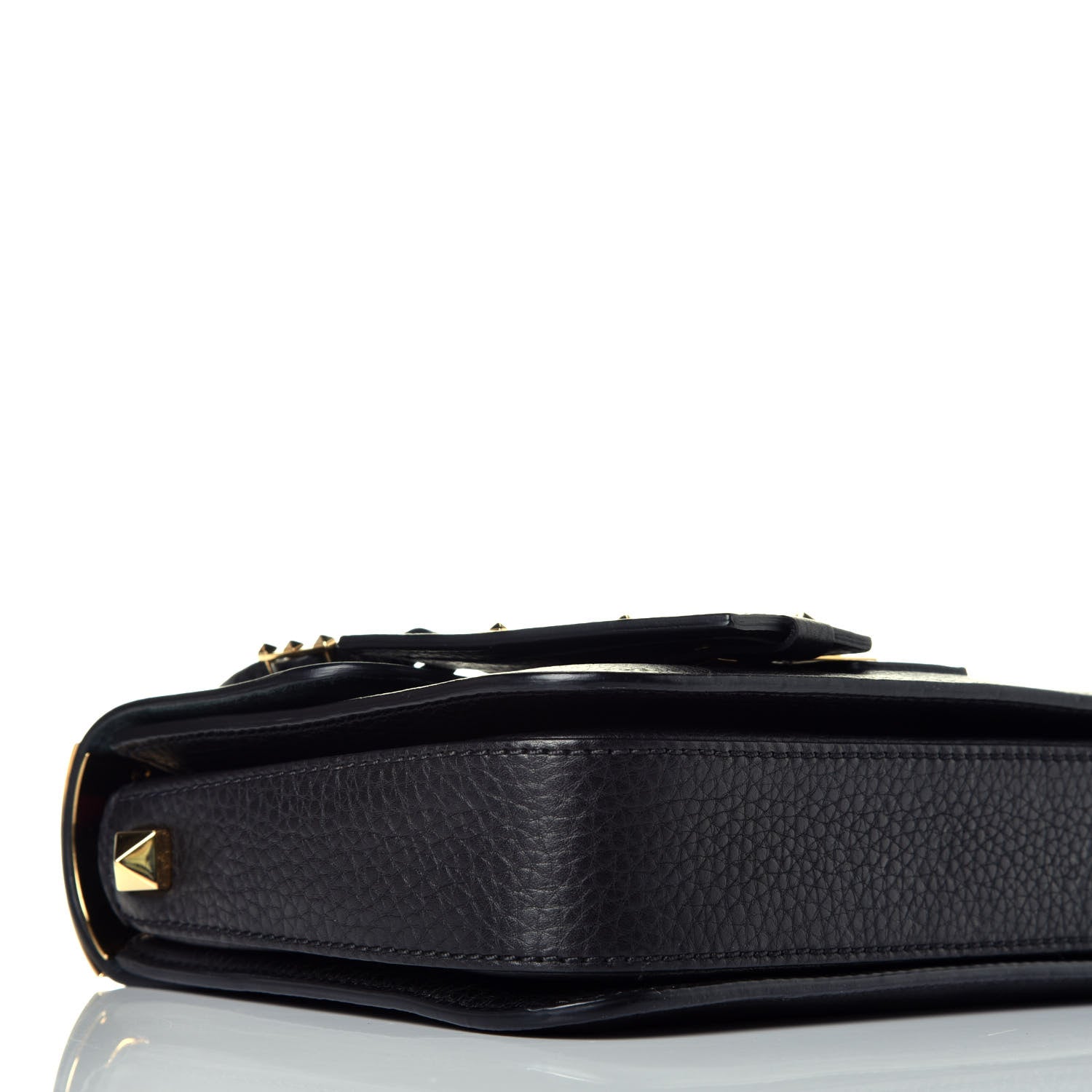 Valentino Garavani Grained Calfskin B-Rockstud Flap Black 7 of 8