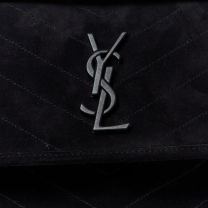 Saint Laurent Suede Monogram Medium Niki Chain Satchel Black 9 of 11