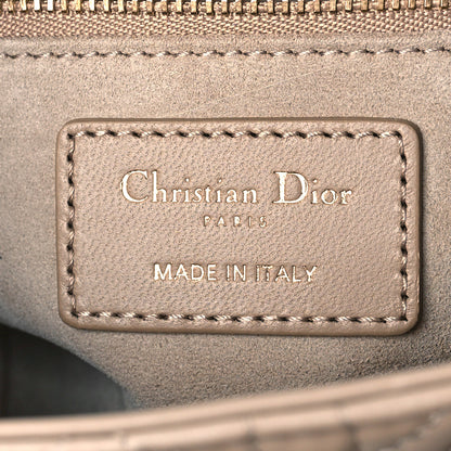 Christian Dior Lambskin Cannage Small My ABCDior Lady Dior Taupe 6 of 8