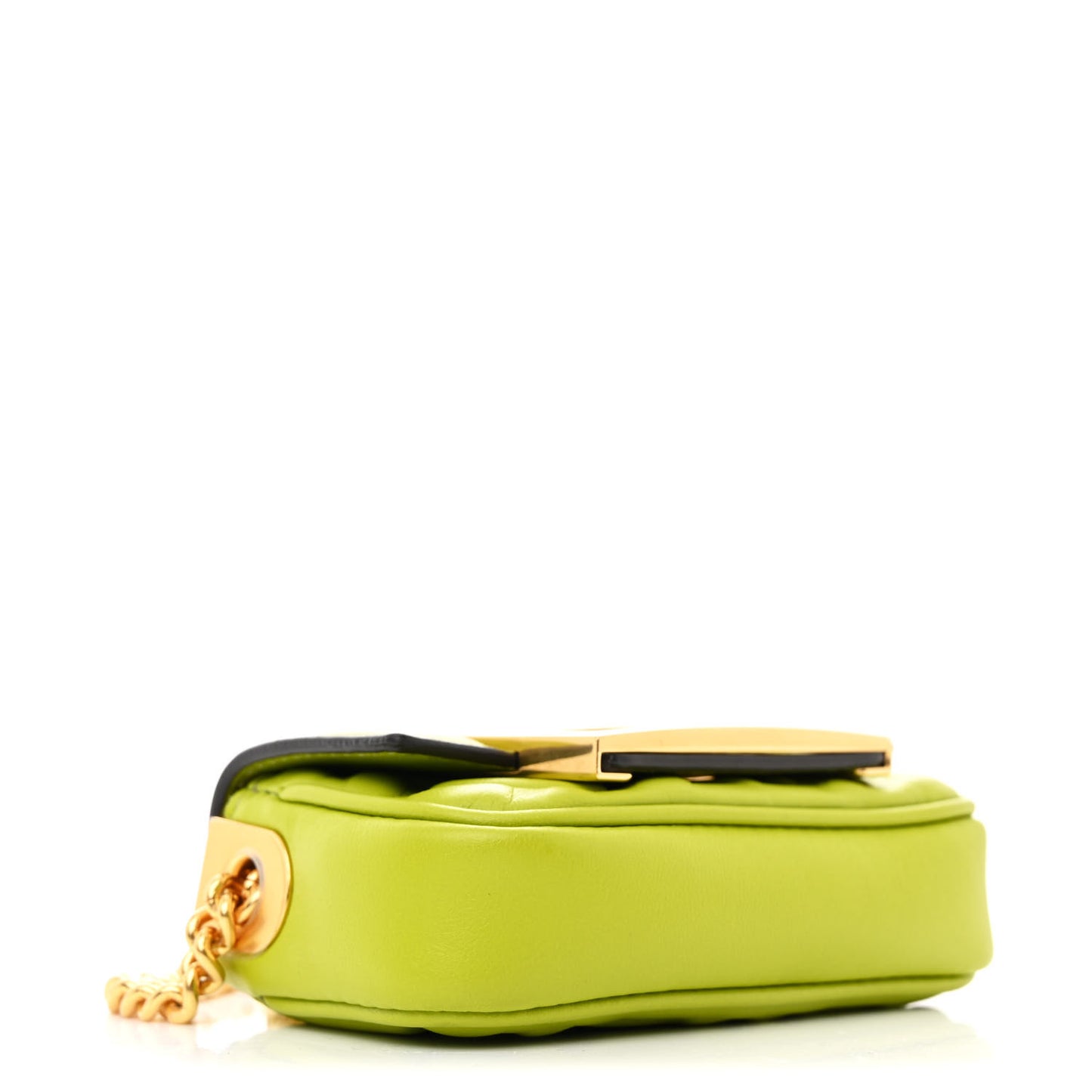 Nappa Matisse FF Embossed Nano Chain Baguette Wasabi