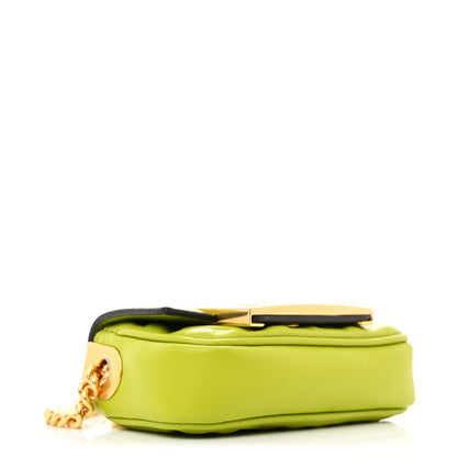 Fendi Nappa Matisse FF Embossed Nano Chain Baguette Wasabi 4 of 11