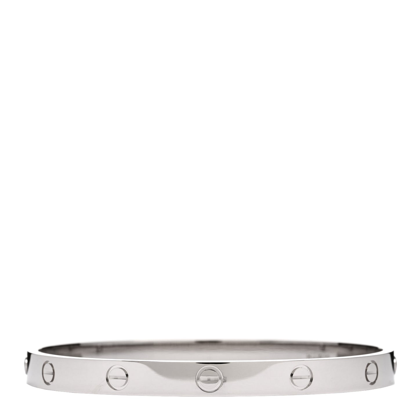 18K White Gold LOVE Bracelet 19
