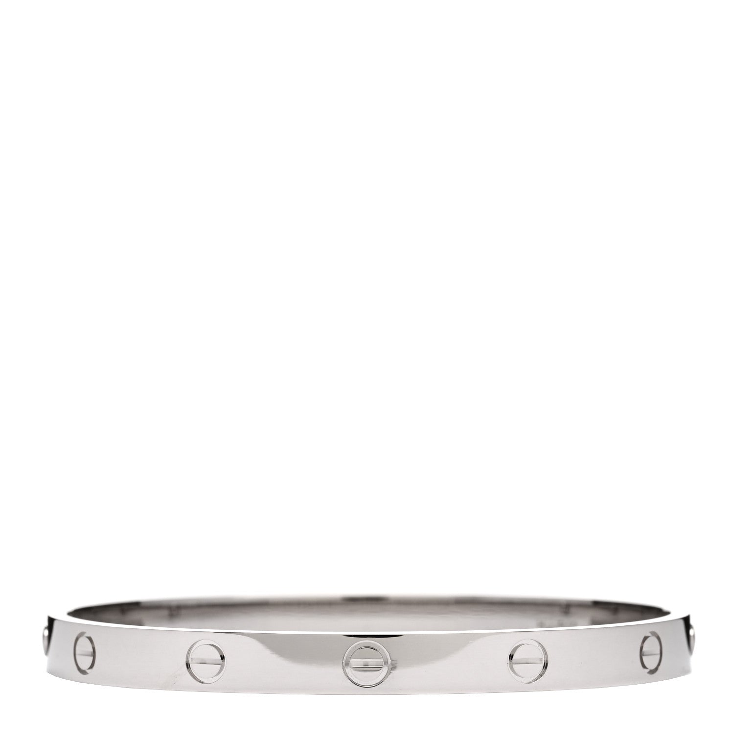 Cartier 18K White Gold LOVE Bracelet 19 2 of 5