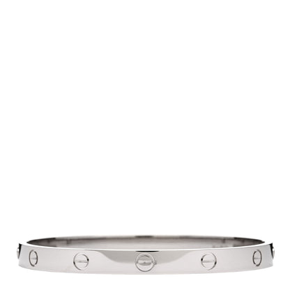 Cartier 18K White Gold LOVE Bracelet 19 2 of 5