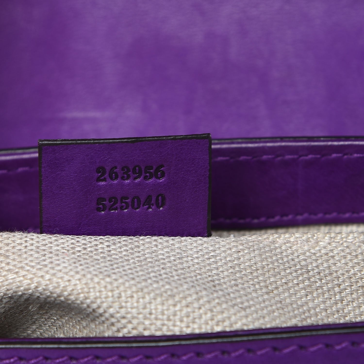 Gucci Calfskin Small Snaffle Bit Shoulder Bag Purple 7 of 14