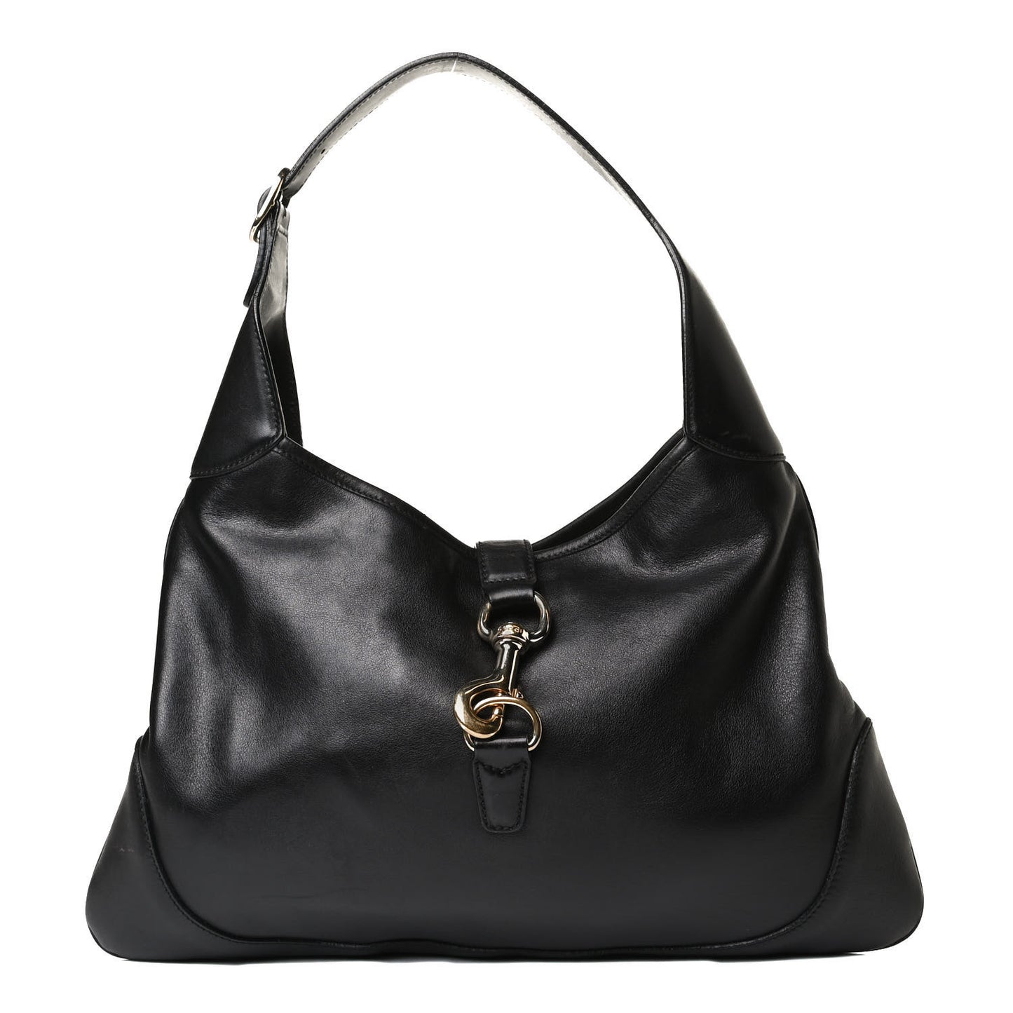 Calfskin Medium Jackie O Bouvier Hobo Black