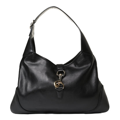 Gucci Calfskin Medium Jackie O Bouvier Hobo Black 1 of 12