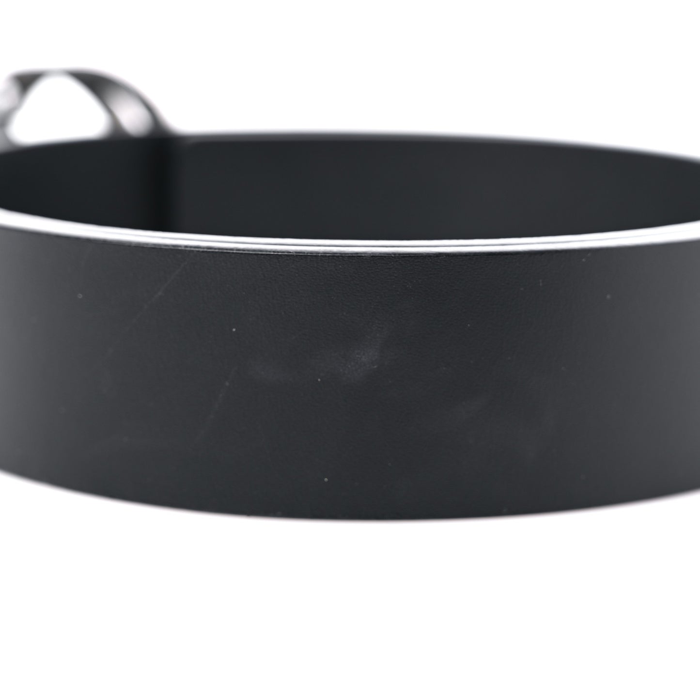 Selleria Calfskin Nickel Interlocking G 37mm Belt 80 32 Black