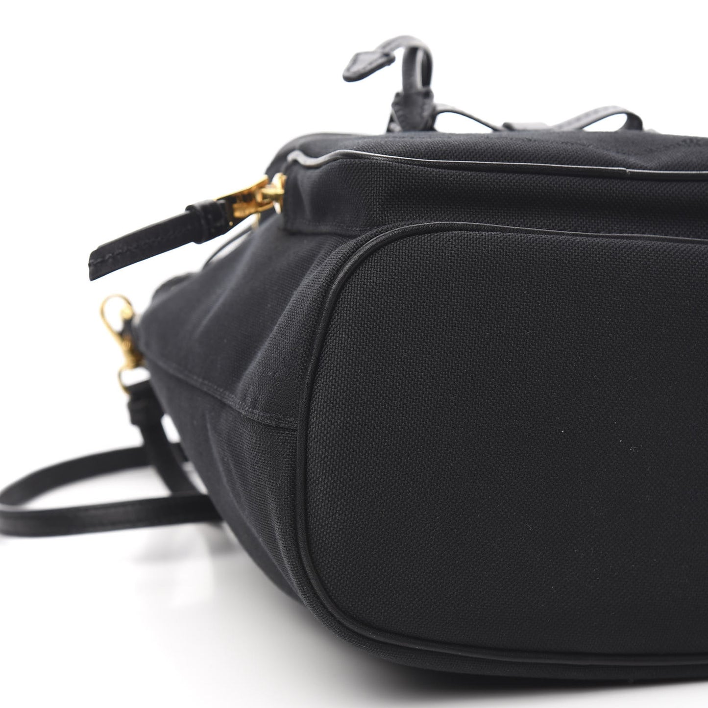Jacquard Logo Mini Bucket Crossbody Bag Black