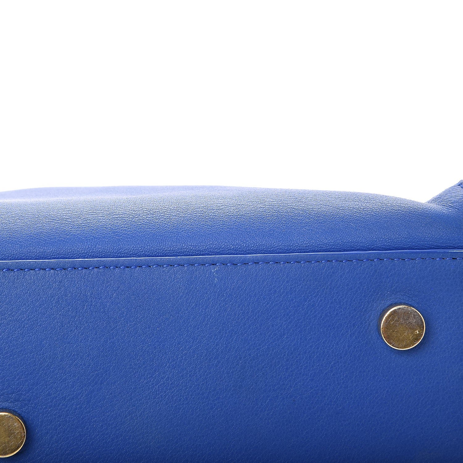 Saint Laurent Calfskin Monogram Baby Cabas Blue Majorelle 17 of 21