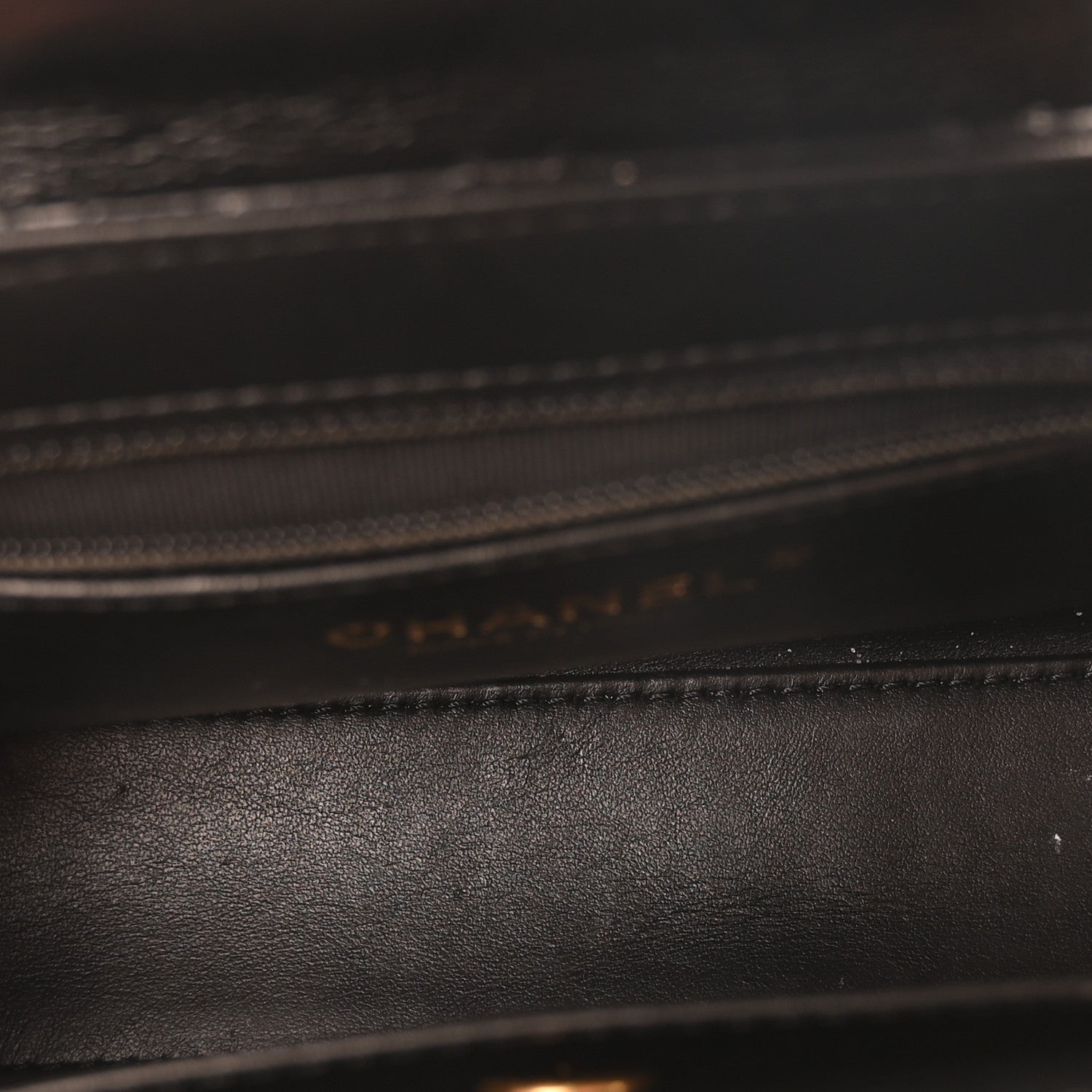 Chanel Shiny Aged Calfskin Quilted Nano Kelly Shopper Black 5 of 11