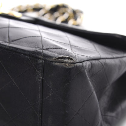 Chanel Lambskin Quilted XL Jumbo Single Flap Black 11 of 19