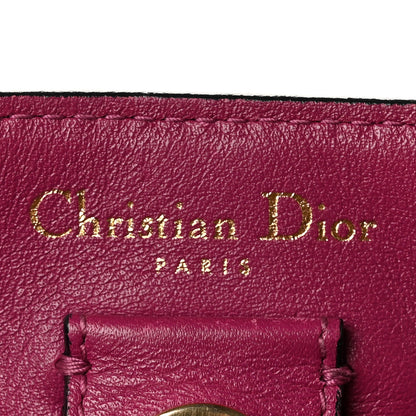 Christian Dior Bullcalf Medium Diorissimo Tote Black Rose Indien 6 of 11