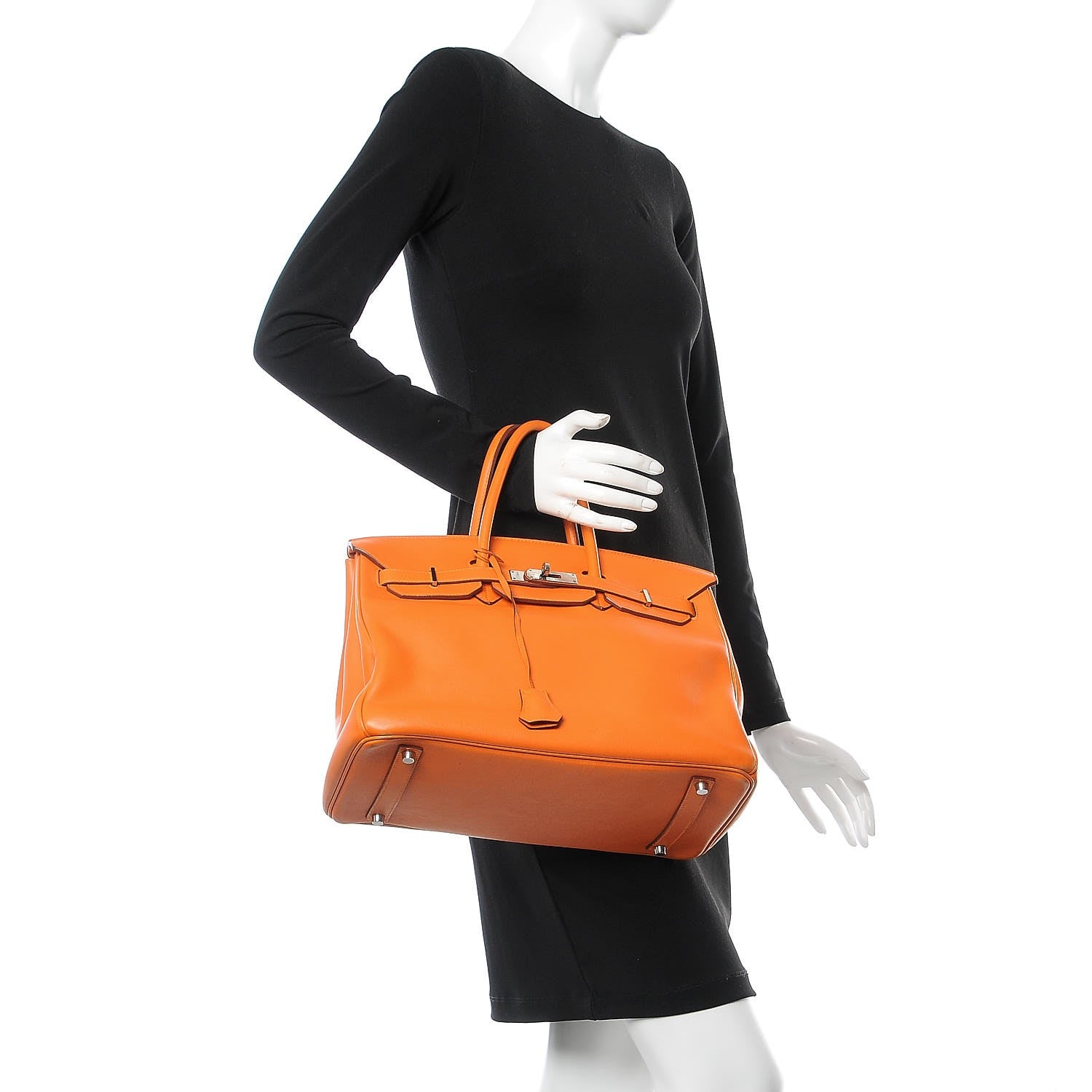 Hermes Swift Birkin 35 Orange 2 of 11