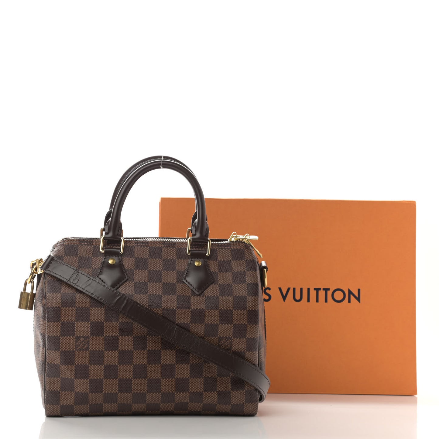 Damier Ebene Speedy Bandouliere 25