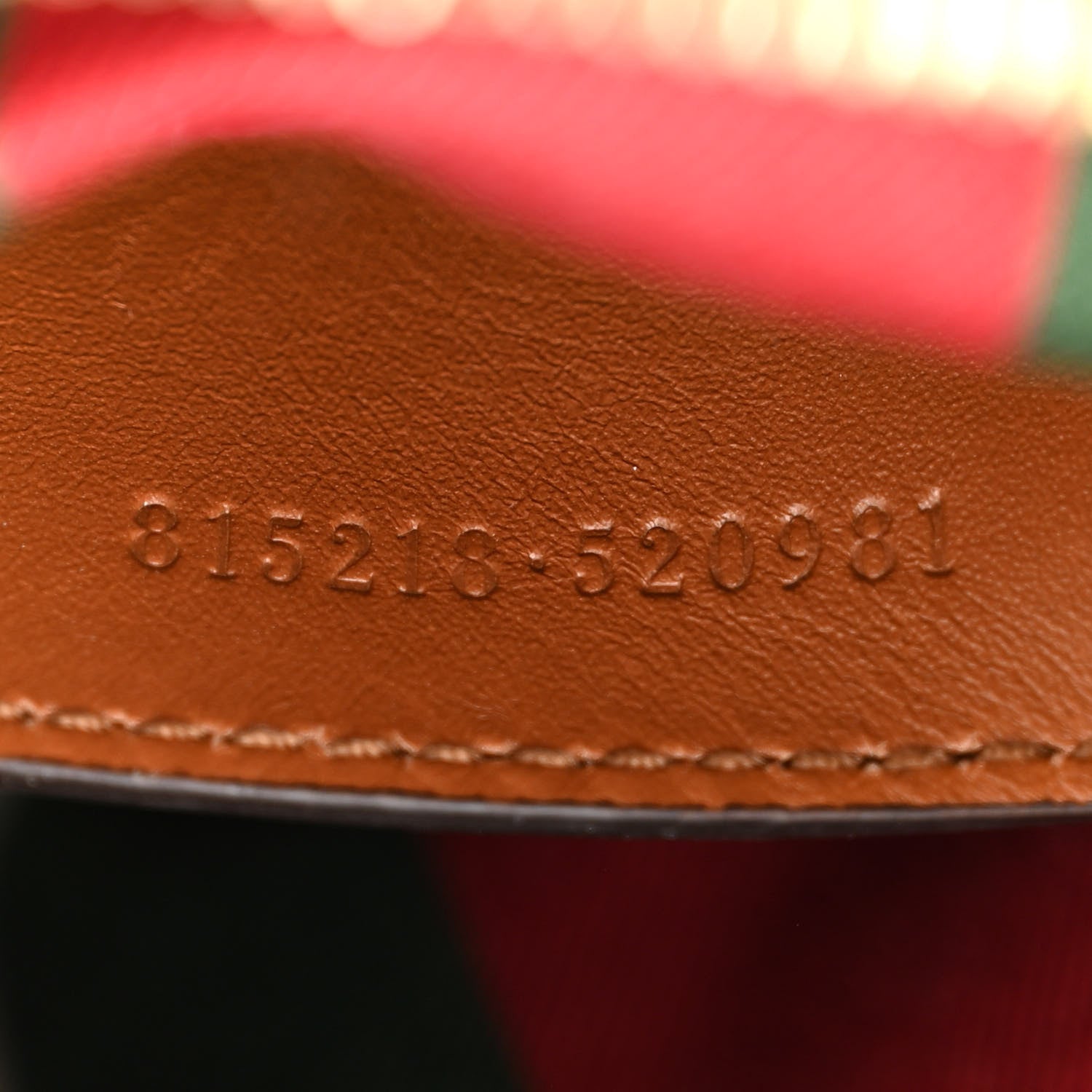 Gucci GG Supreme Monogram Textured Calfskin Small Emblem Shoulder Bag Beige Dark Brown 7 of 10