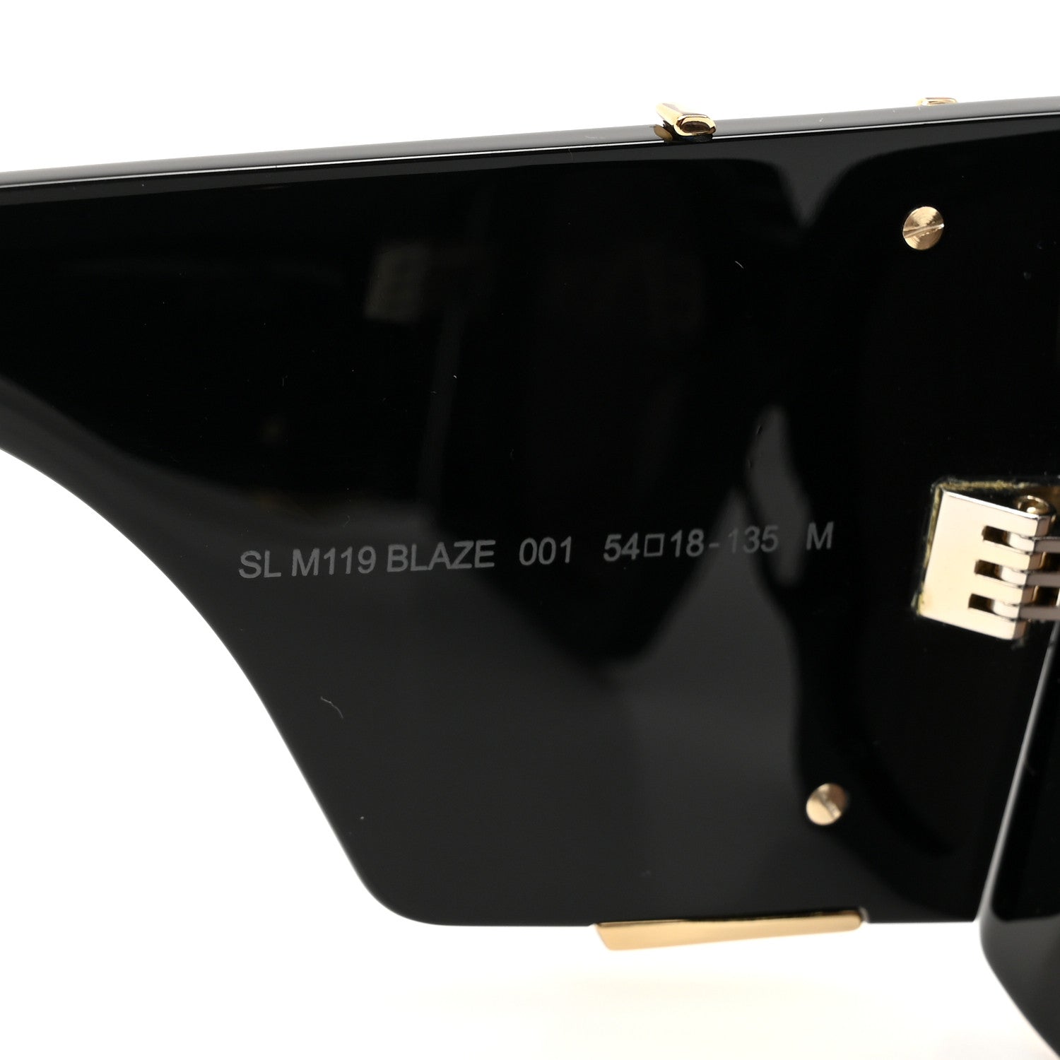 Saint Laurent Acetate Blaze Sunglasses SL M119 Black 5 of 7