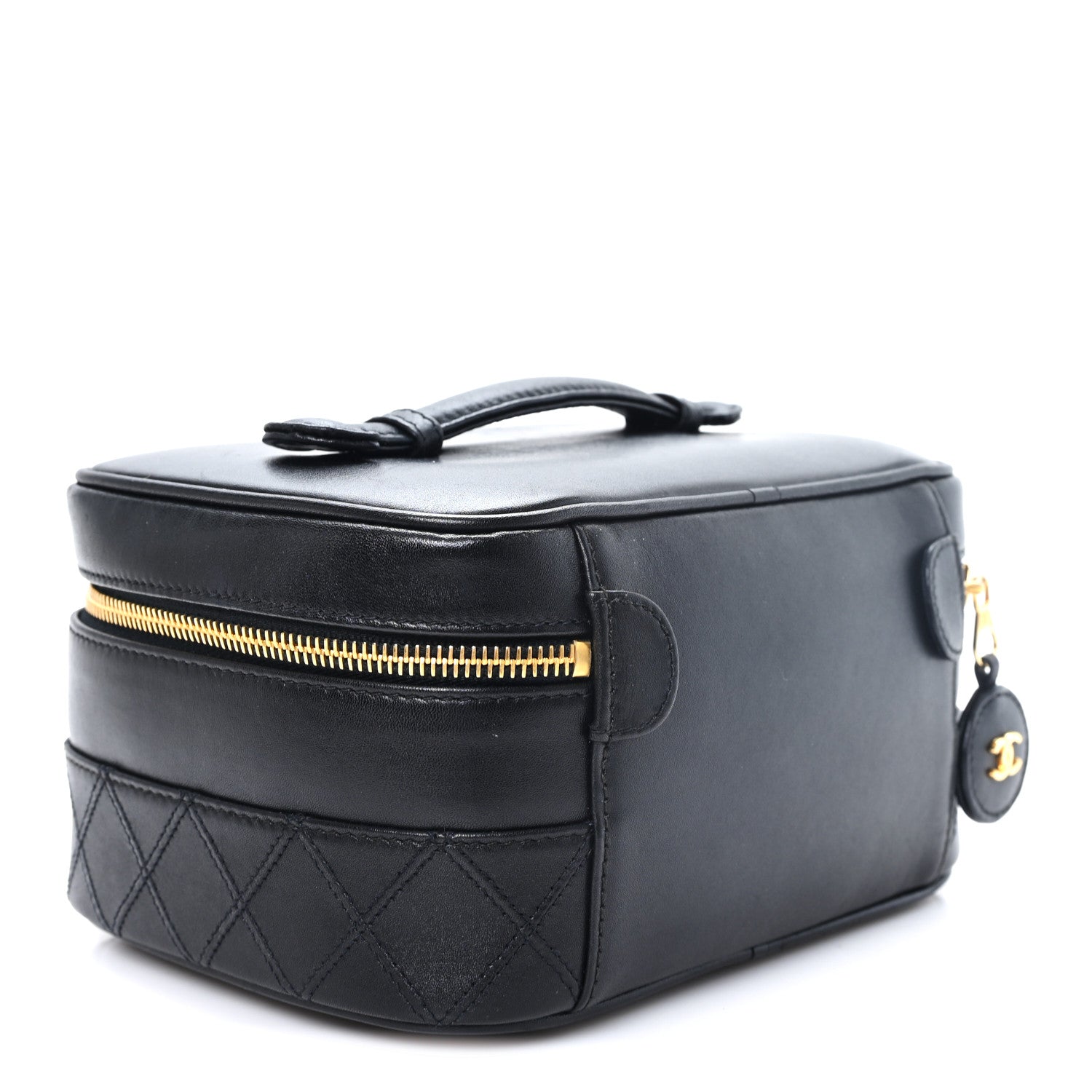 Chanel Lambskin Vanity Cosmetic Bag Black 3 of 8