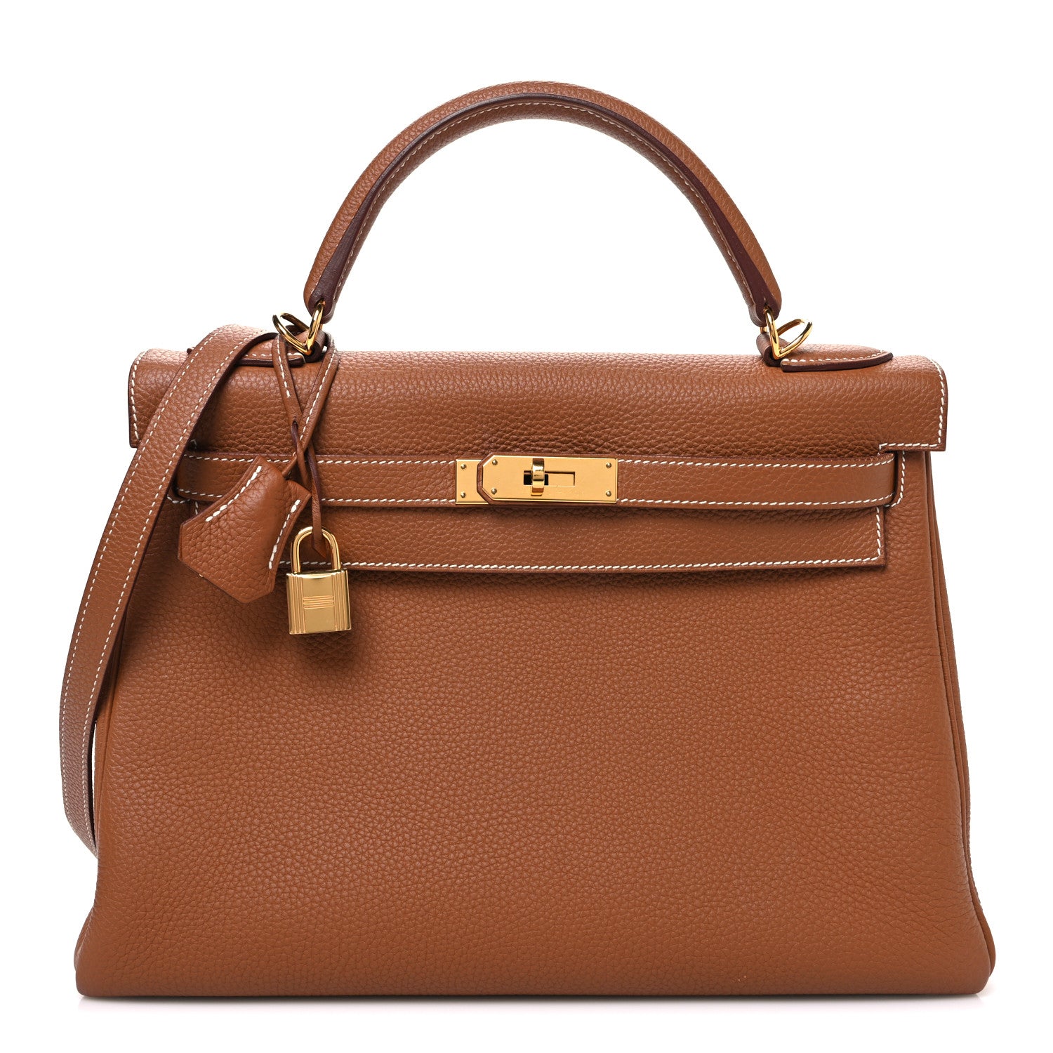 Hermes Togo Kelly Retourne 32 Gold 1 of 11