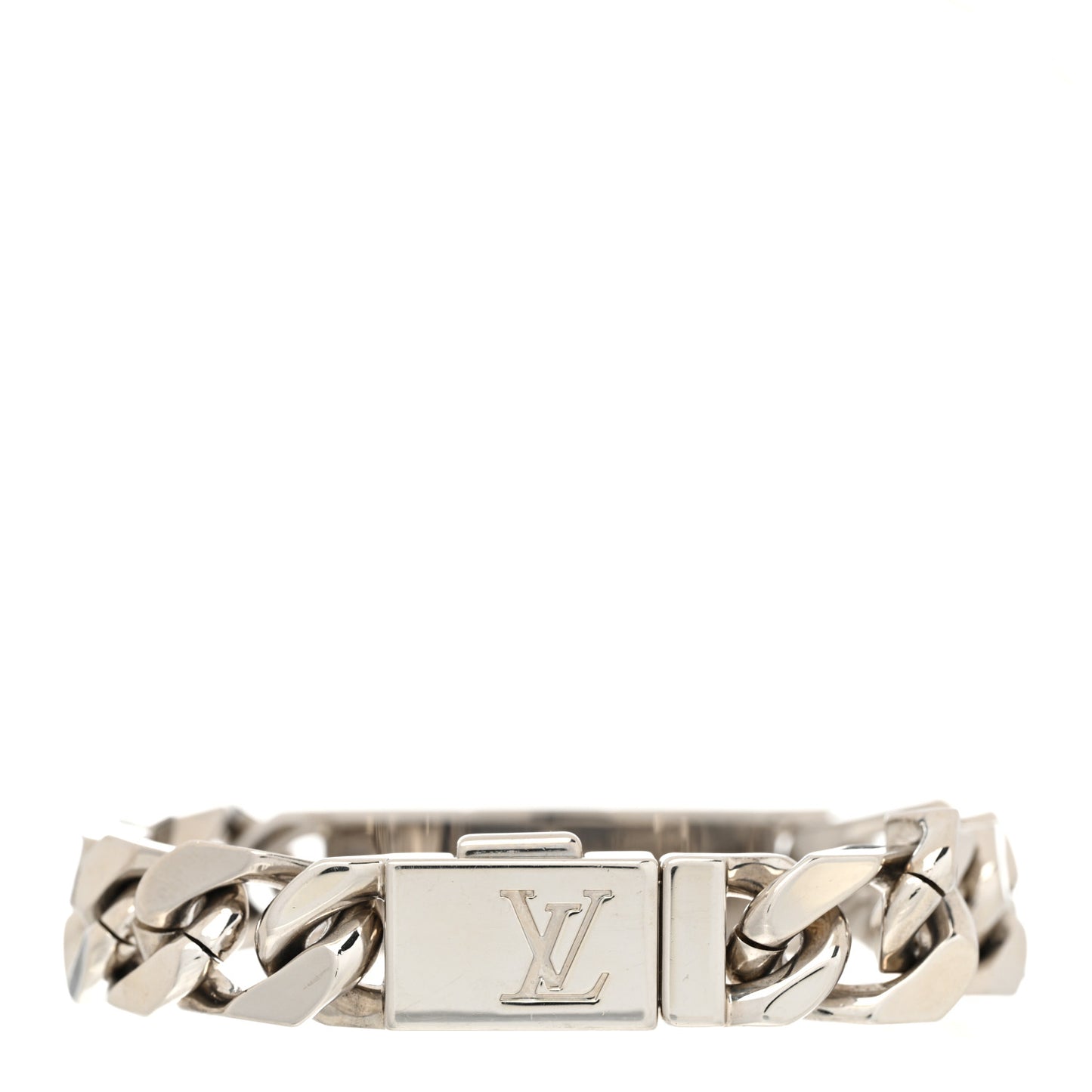 Monogram Chain Bracelet Silver