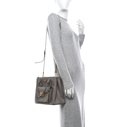 Prada Saffiano Galleria Front Pocket Tote Argilla 2 of 15