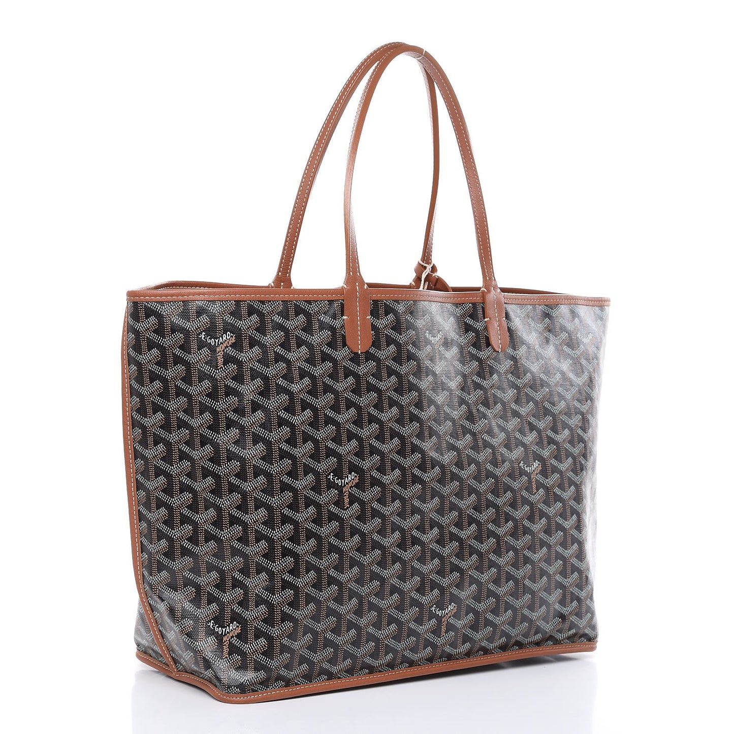 Goyardine Reversible Anjou PM Black Gold