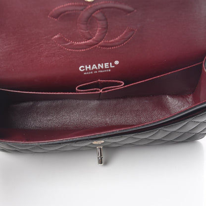 Chanel Lambskin Quilted Medium Double Flap Black 8 of 11