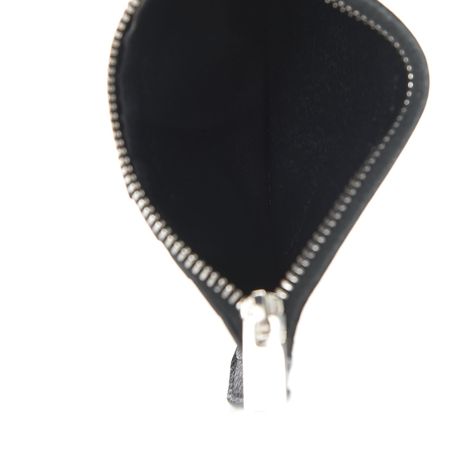 Saint Laurent Grained Calfskin 5 Fragments Zip Pouch Card Holder Black 6 of 7