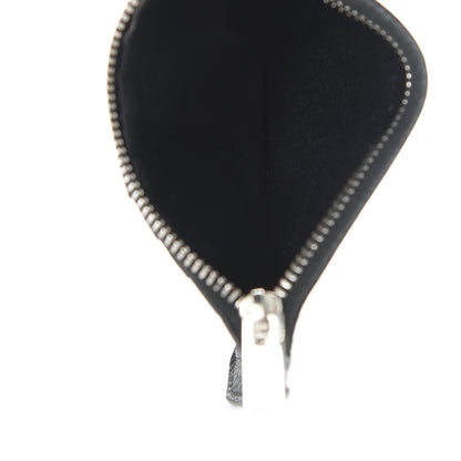 Saint Laurent Grained Calfskin 5 Fragments Zip Pouch Card Holder Black 6 of 7