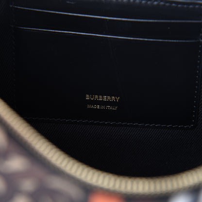 Burberry E-Canvas Monogram Stripe Zip Pouch Bridle Brown 6 of 8