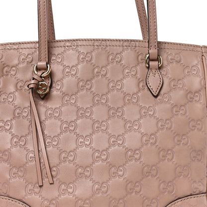 Gucci Guccissima Small Bree Zippered Tote Soft Pink 7 of 9