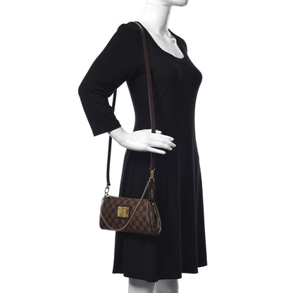 Louis Vuitton Damier Ebene Eva Clutch 2 of 9