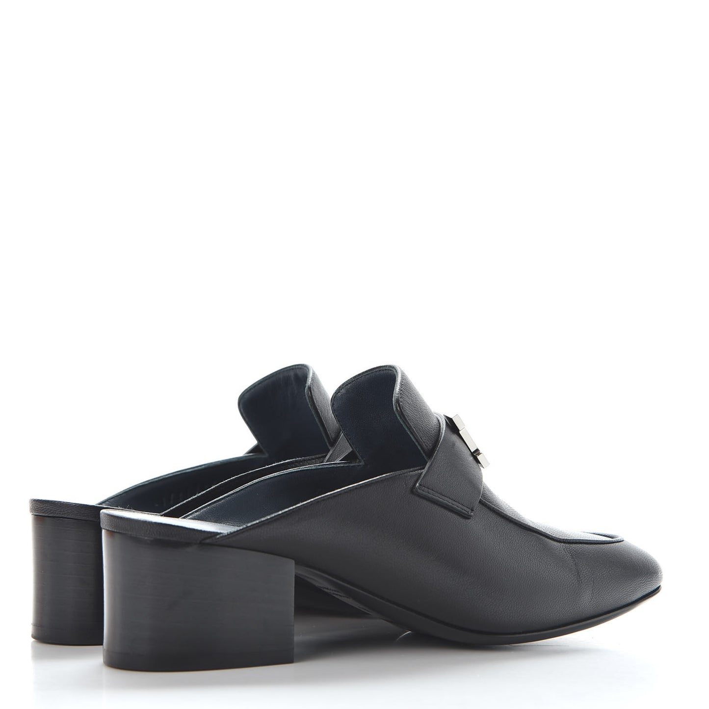 Goatskin Paradis Mules 35 Black