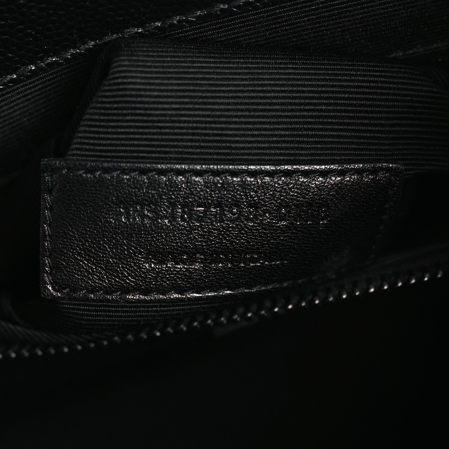 Saint Laurent Grain De Poudre Textured Mixed Matelasse Large Triquilt Monogram Monochrome Satchel Black 7 of 9