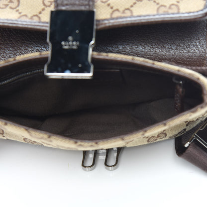 Gucci Monogram Waist Pouch Bag Dark Brown 5 of 12