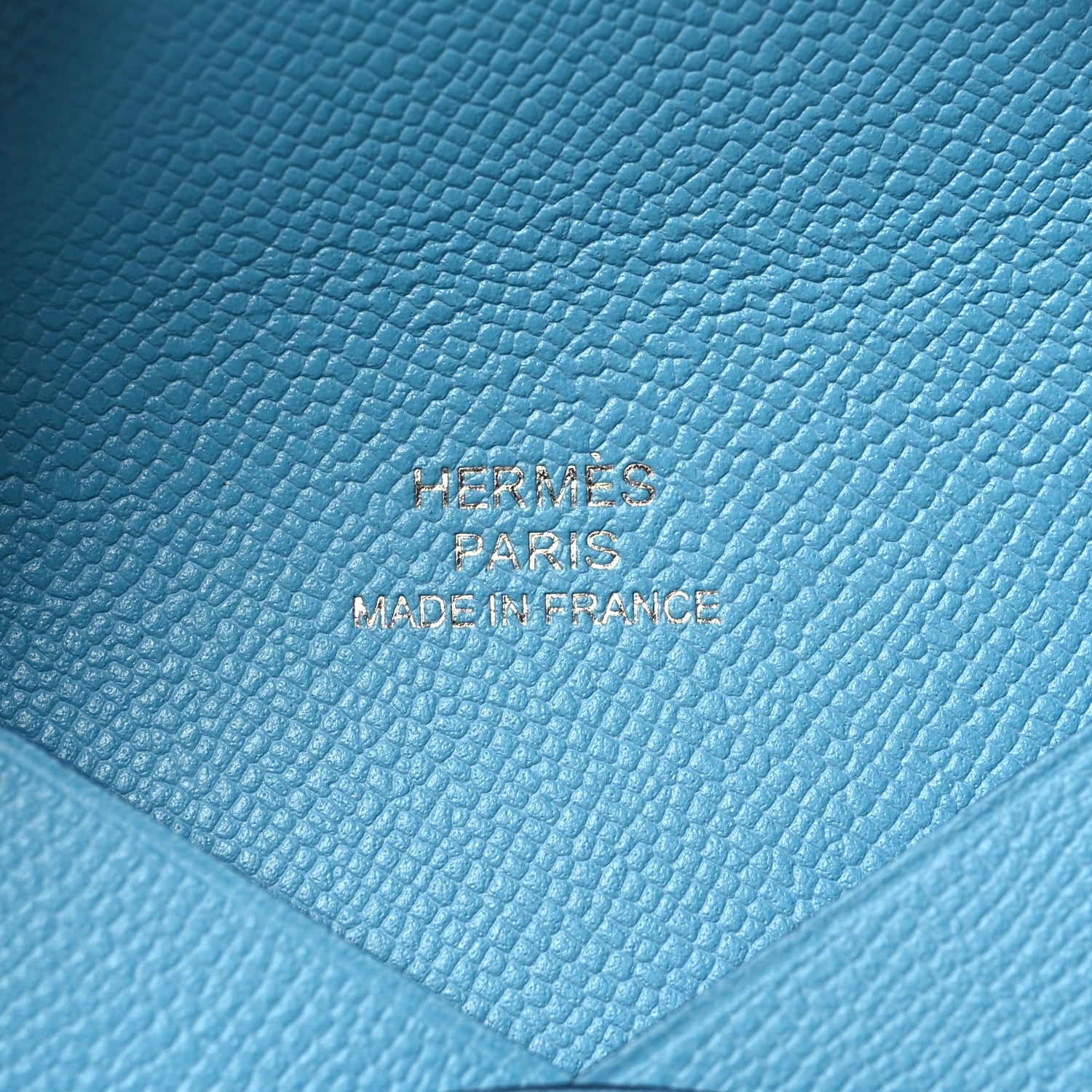 Hermes Madame Calfskin Calvi Card Case Blue Du Nord 6 of 8