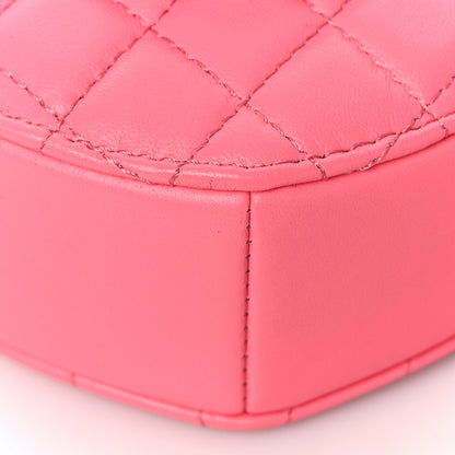 Chanel Lambskin Quilted CC In Love Heart Bag Pink 8 of 9