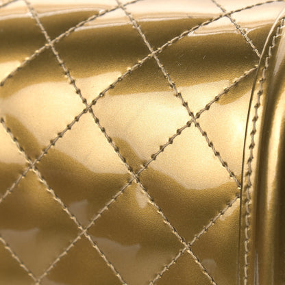 Chanel Metallic Patent Calfskin Quilted Medium Boy Flap Gold 15 of 16