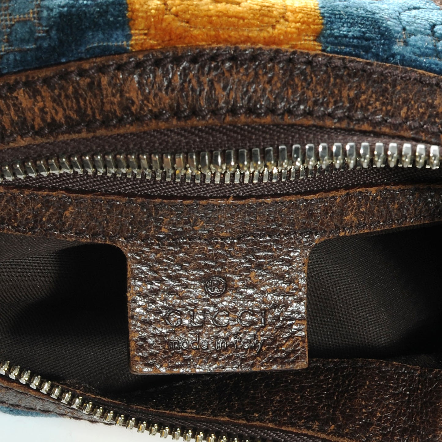 Velour Horsebit Embossed Glam Hobo