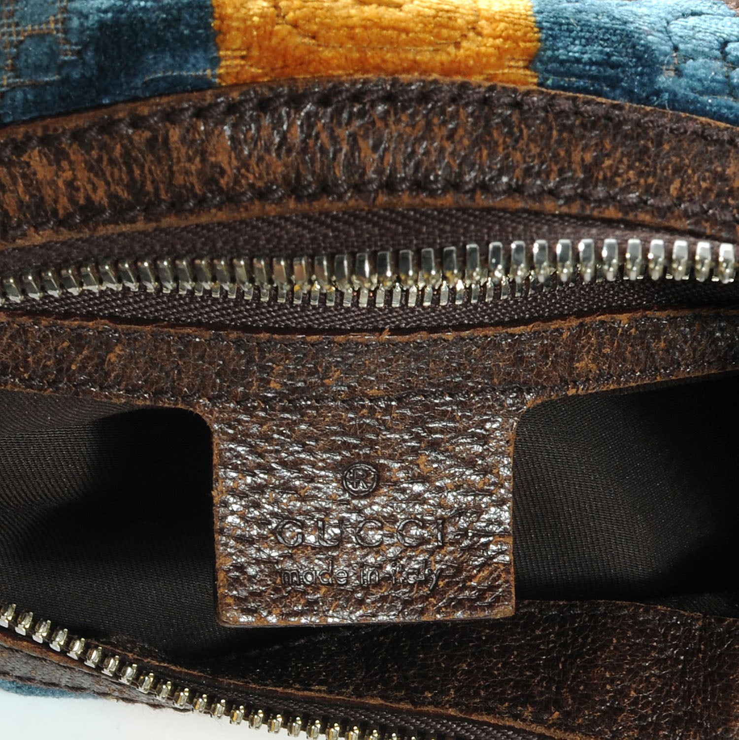 Gucci Velour Horsebit Embossed Glam Hobo 6 of 7
