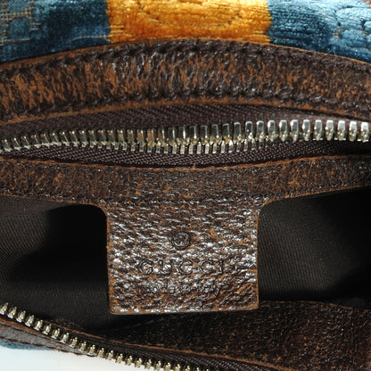 Gucci Velour Horsebit Embossed Glam Hobo 6 of 7