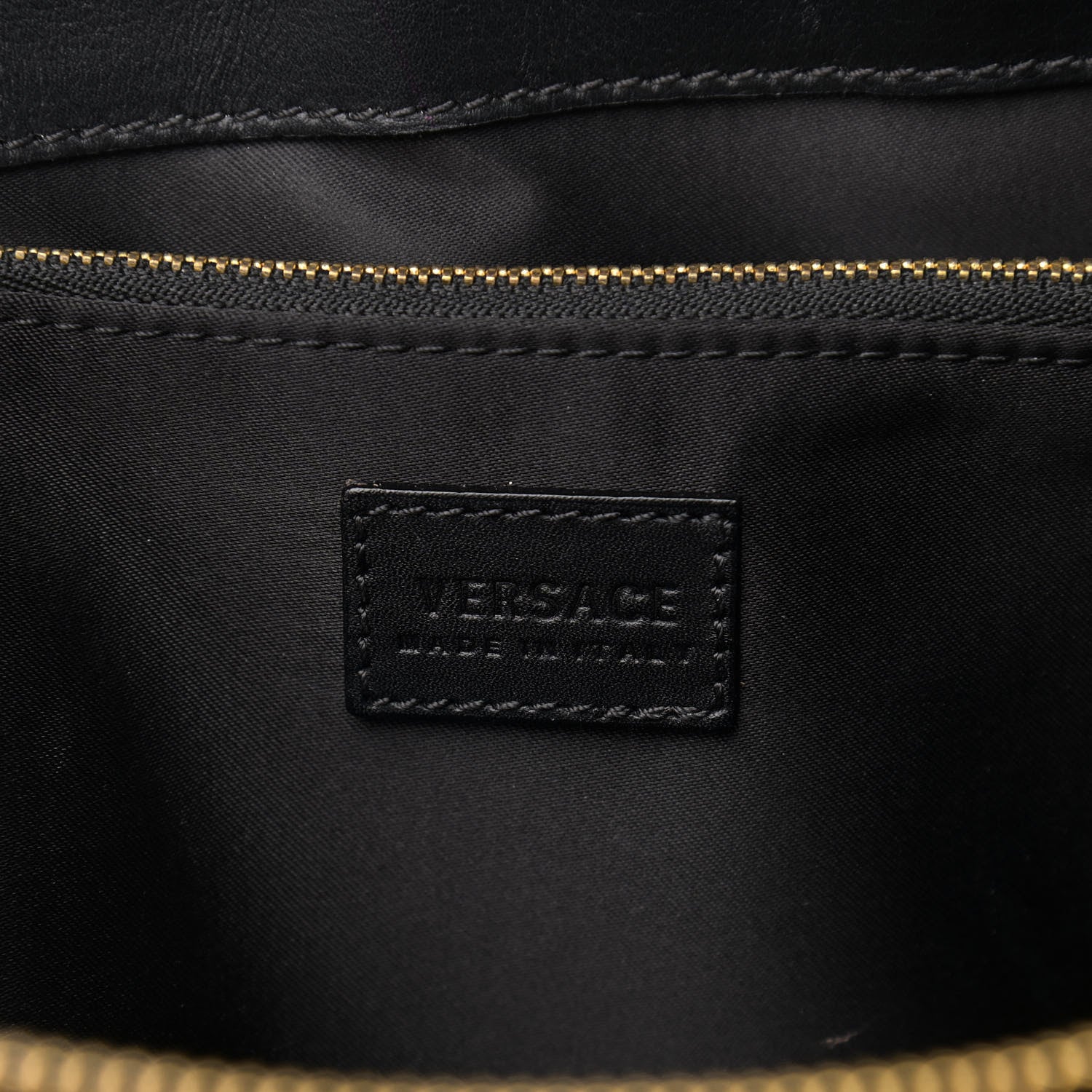 Versace Patent Micro Vanitas Icon Handbag Black 6 of 11